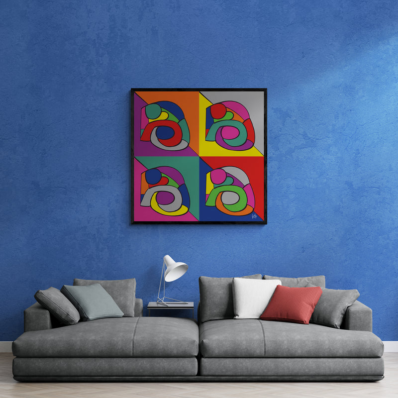 Snail, Andy Style - Unframed Canvas